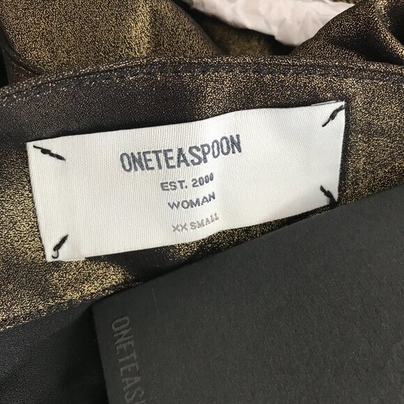 One Teaspoon Sofia Bronze Metallic Jumpsuit - Picture 8 of 8